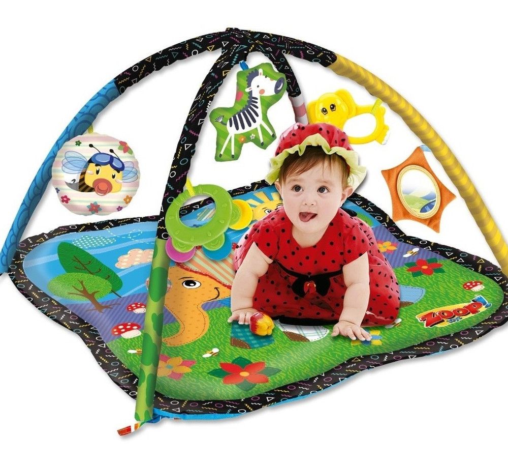 Tapete de Atividades Bebê Zoop Toys Colorido com Mobile — foto 1