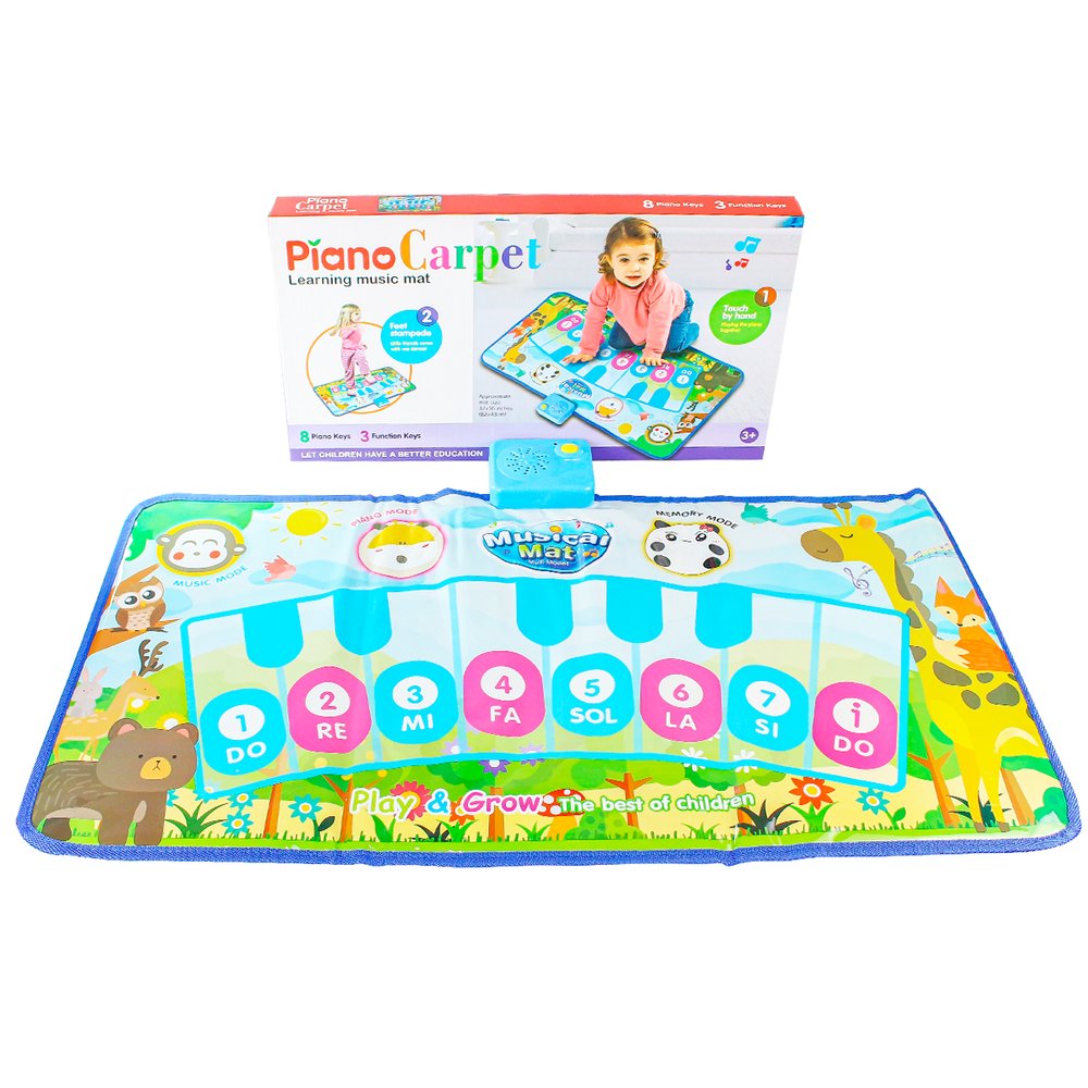 Tapete Musical Piano Infantil First Azul 8 Teclas — foto 1