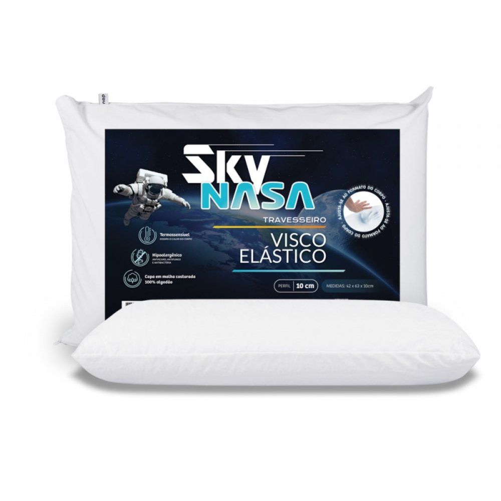 Travesseiro NAP Basic Sky Viscoelástico D30 42x63cm — foto 1