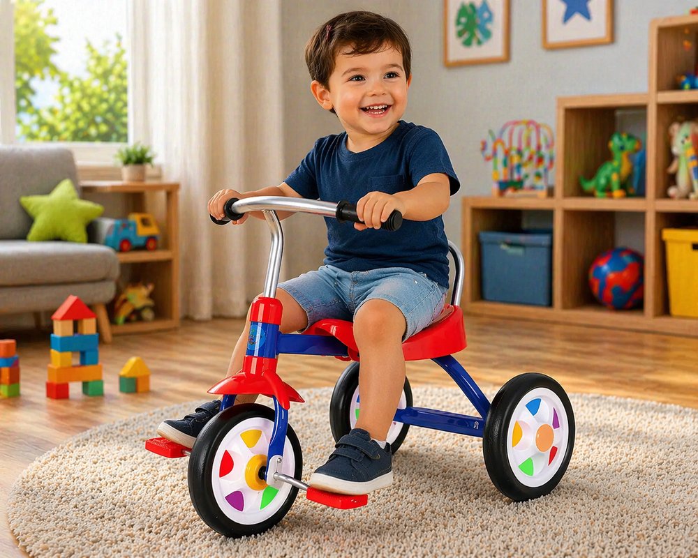 Triciclo Infantil Com Pedal - Azul — foto 1